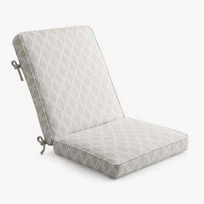 The Company Store Chair & Seatback Cushion In Beige