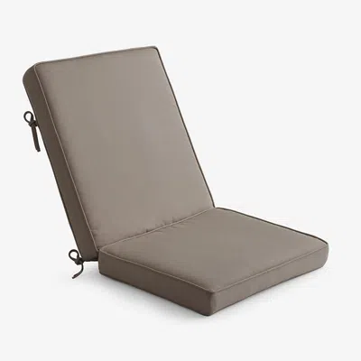 The Company Store Chair & Seatback Cushion In Beige/brown