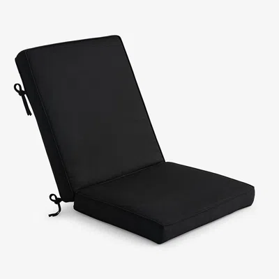 The Company Store Chair & Seatback Cushion In Black