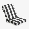 The Company Store Chair & Seatback Cushion In Black/white