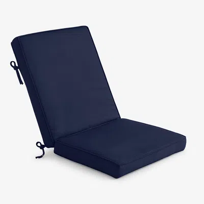 The Company Store Chair & Seatback Cushion In Blue