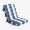 The Company Store Chair & Seatback Cushion In Blue/ivory