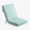 The Company Store Chair & Seatback Cushion In Teal/turquoise Blue