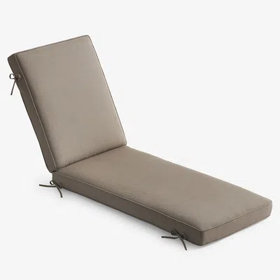 The Company Store Chaise Lounge Cushion In Beige/brown