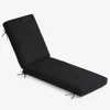 The Company Store Chaise Lounge Cushion In Black