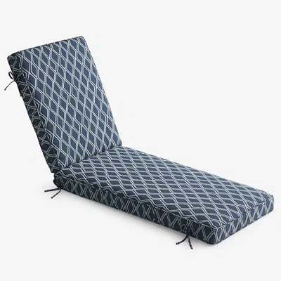The Company Store Chaise Lounge Cushion In Blue