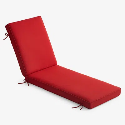 The Company Store Chaise Lounge Cushion In Jockey Red
