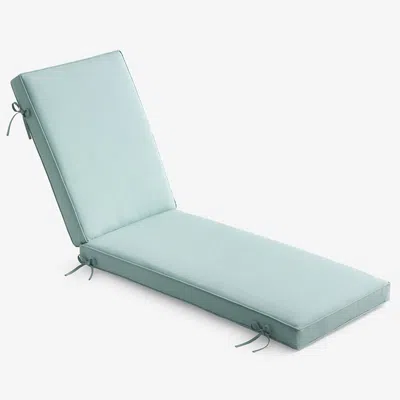 The Company Store Chaise Lounge Cushion In Teal/turquoise Blue