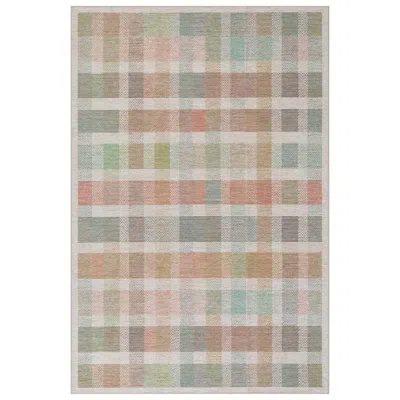 The Company Store Chanan Farmhouse Plaid Washable Rug In Multicolor