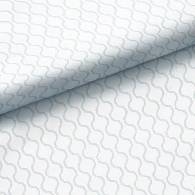 The Company Store Chateau Ogee Wallpaper In Light Blue