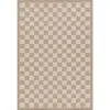 The Company Store Checkered Outdoor Rug In Gray