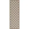 The Company Store Checkered Outdoor Rug In Gray