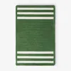 The Company Store Chenille Border Stripe Handwoven Reversible Rug