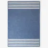 The Company Store Chenille Border Stripe Handwoven Reversible Rug