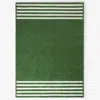 The Company Store Chenille Border Stripe Handwoven Reversible Rug
