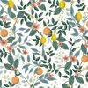 The Company Store Citrus Grove Removable Wallpaper In Green/orange/coral