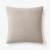 The Company Store Classic All Season Breathable Cotton Knit Decorative Pillow Cover In Brown