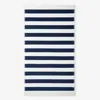 The Company Store Classic Cabana Stripe Beach Towel In Blue
