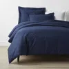 The Company Store Classic Cool Cotton Percale Bed Duvet Cover In Blue