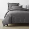 The Company Store Classic Cool Cotton Percale Bed Duvet Cover In Gray
