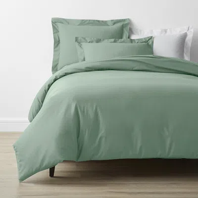 The Company Store Classic Cool Cotton Percale Bed Duvet Cover In Green
