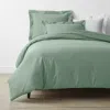 The Company Store Classic Cool Cotton Percale Bed Duvet Cover In Green