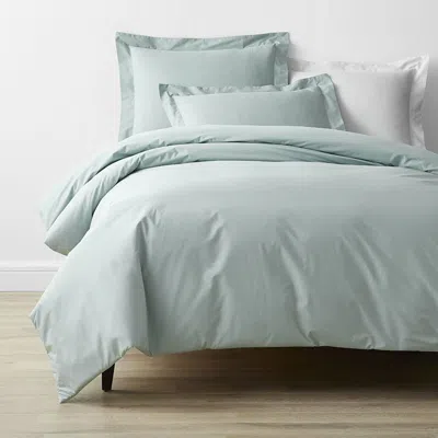 The Company Store Classic Cool Cotton Percale Bed Duvet Cover In Green