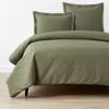The Company Store Classic Cool Cotton Percale Bed Duvet Cover In Olive Green