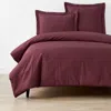 The Company Store Classic Cool Cotton Percale Bed Duvet Cover In Purple/red