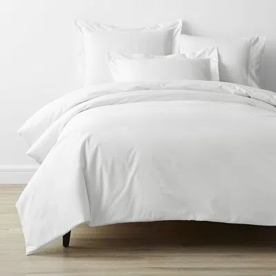 The Company Store Classic Cool Cotton Percale Bed Duvet Cover In White