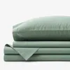 The Company Store Classic Cool Cotton Percale Bed Sheet Set In Green