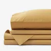 The Company Store Classic Cool Cotton Percale Bed Sheet Set In Orange/coral