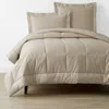The Company Store Classic Cool Cotton Percale Comforter In Beige