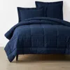The Company Store Classic Cool Cotton Percale Comforter In Blue