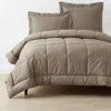 The Company Store Classic Cool Cotton Percale Comforter In Brown