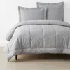 The Company Store Classic Cool Cotton Percale Comforter In Gray Smoke