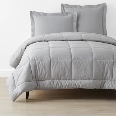 The Company Store Classic Cool Cotton Percale Comforter In Gray Smoke