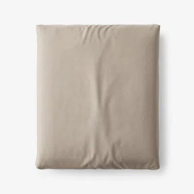 The Company Store Classic Cool Cotton Percale Deep Pocket Fitted Bed Sheet In Beige