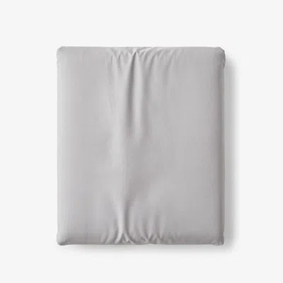The Company Store Classic Cool Cotton Percale Deep Pocket Fitted Bed Sheet In Gray Smoke