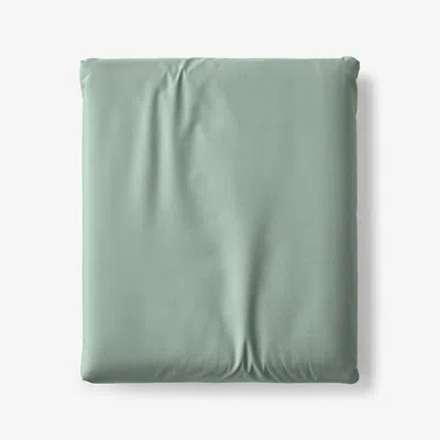 The Company Store Classic Cool Cotton Percale Deep Pocket Fitted Bed Sheet In Green