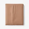 The Company Store Classic Cool Cotton Percale Deep Pocket Fitted Bed Sheet In Orange/coral