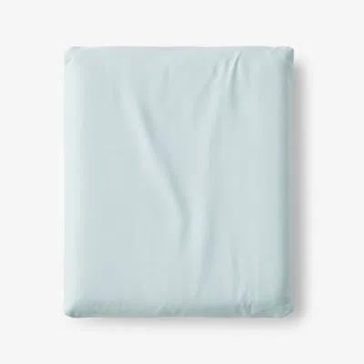 The Company Store Classic Cool Cotton Percale Deep Pocket Fitted Bed Sheet In Pale Blue