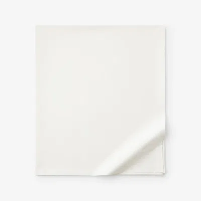 The Company Store Classic Cool Cotton Percale Deep Pocket Flat Bed Sheet In White
