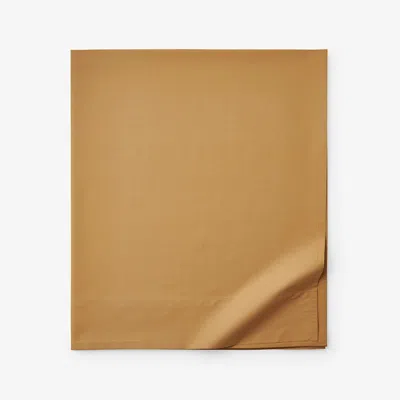 The Company Store Classic Cool Cotton Percale Deep Pocket Flat Bed Sheet In Orange/coral