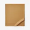 The Company Store Classic Cool Cotton Percale Deep Pocket Flat Bed Sheet In Orange/coral