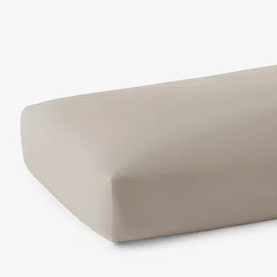 The Company Store Classic Cool Cotton Percale Fitted Bed Sheet In Beige