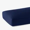 The Company Store Classic Cool Cotton Percale Fitted Bed Sheet In Blue
