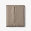 The Company Store Classic Cool Cotton Percale Fitted Bed Sheet In Brown