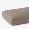 The Company Store Classic Cool Cotton Percale Fitted Bed Sheet In Brown