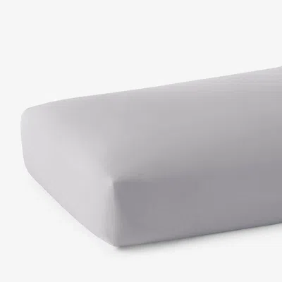 The Company Store Classic Cool Cotton Percale Fitted Bed Sheet In Gray Smoke
